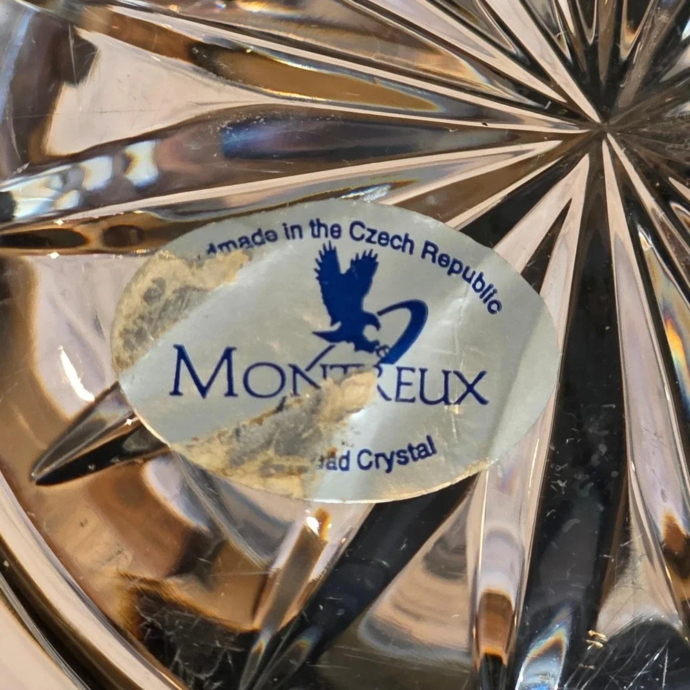 Montreux Cut Crystal Footed‎ Bowl, Floral Centerpiece, Fruit Dish, Pedestal Base